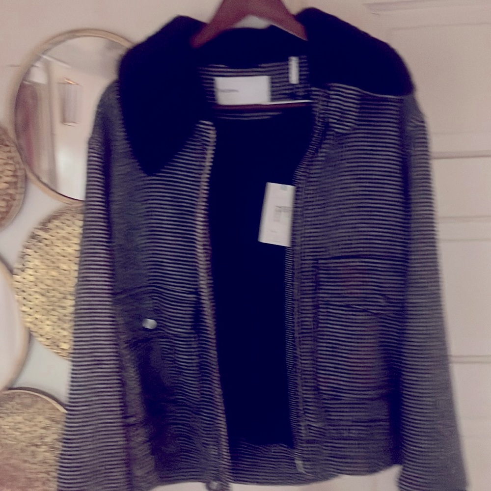 Baldwin Black White Check Bomber